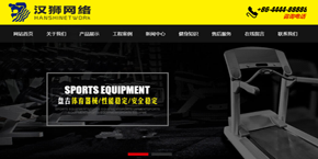 体育设备健身器材网站汉狮网络
